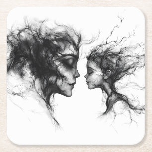 “Ethereal Connection” Paper Coaster