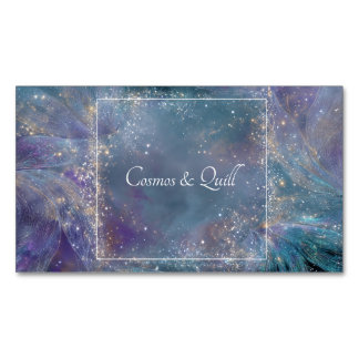 Ethereal Cosmic Energy Swirls Magnetic Business Card