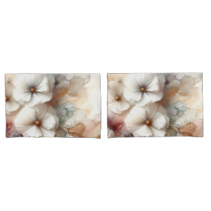 Ethereal Cosmos Flowers Pillowcase