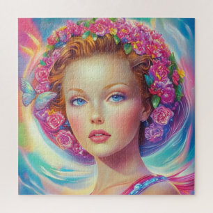 Ethereal Crown Portrait  Jigsaw Puzzle