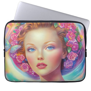Ethereal Crown Portrait  Laptop Sleeve
