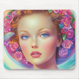 Ethereal Crown Portrait  Mouse Pad