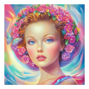 Ethereal Crown Portrait Photo Print