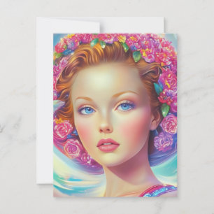 Ethereal Crown Portrait  Postcard