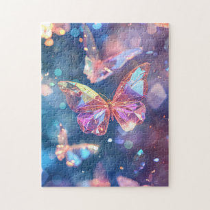 Ethereal Crystalline Butterflies Jigsaw Puzzle