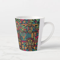 Ethereal Cyan "Eclipsed Suns and Pyramids" Latte M