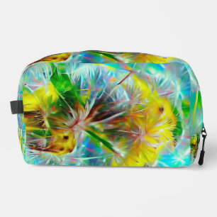 Ethereal Dandelions in Neon Dreamscape Dopp Kit