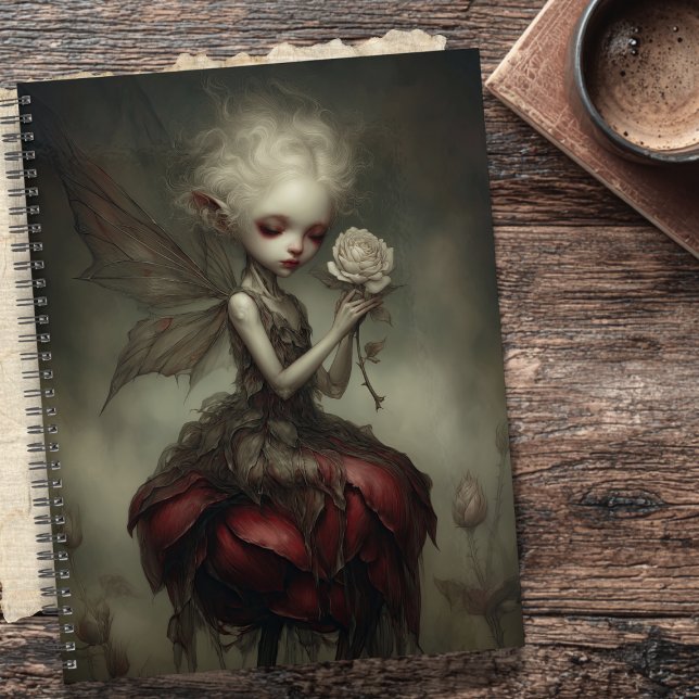 Ethereal Dark Fairy in Petal Dress with Rose  Planner (Creator Uploaded)