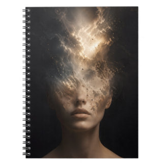 Ethereal Dissolving Face Portrait | Surreal Spirit Notebook