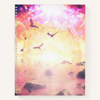 Ethereal Dreamscape Spiral Notebook | Pastel Sky