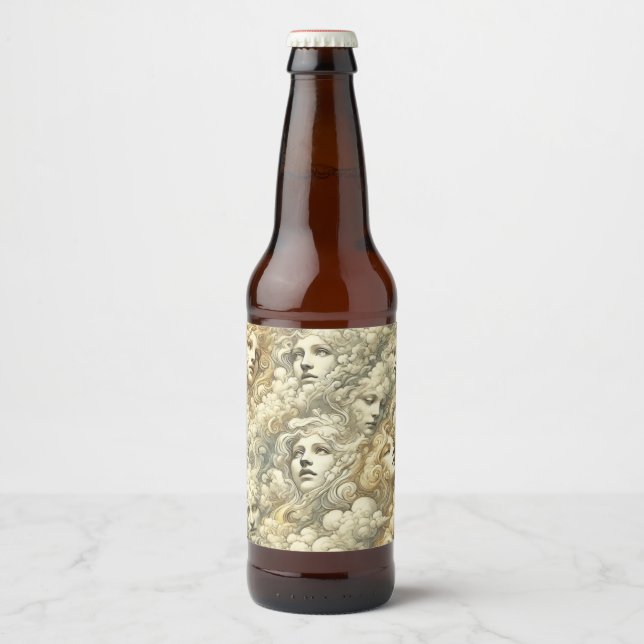 Ethereal Drift – Gothic Victorian Beer Bottle Label (Front)