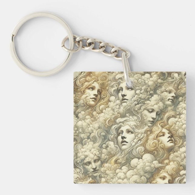 Ethereal Drift – Gothic Victorian Key Ring (Front)