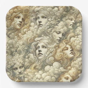 Ethereal Drift – Gothic Victorian Paper Plate