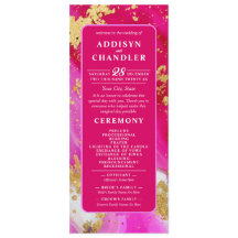 Ethereal Elegance: Hot Pink Geode-Inspired Wedding