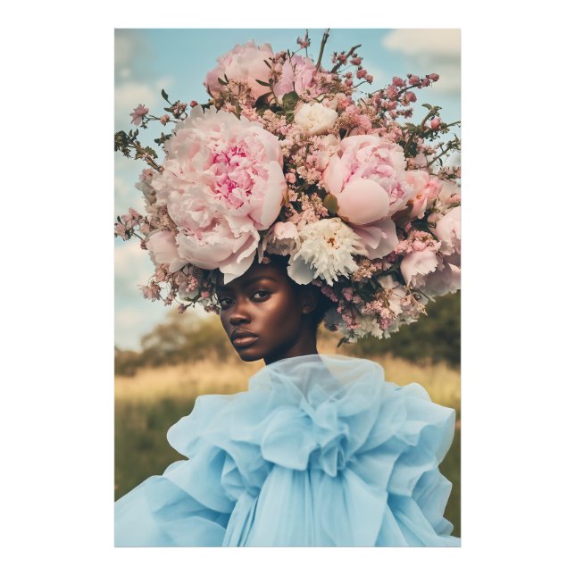 Ethereal Elegance in Bloom Photo Print (Front)