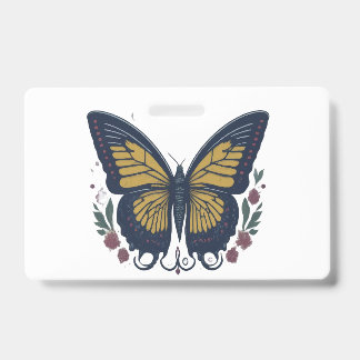 Ethereal Elegance: Romantic Butterfly  ID Badge