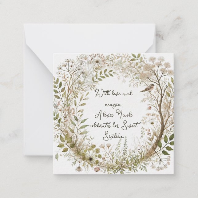 Ethereal Enchanted Forest Card (Front)