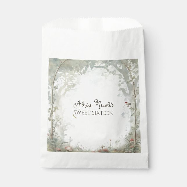 Ethereal Enchanted Forest Favour Bag (Front)
