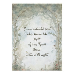 Ethereal Enchanted Forest Poster