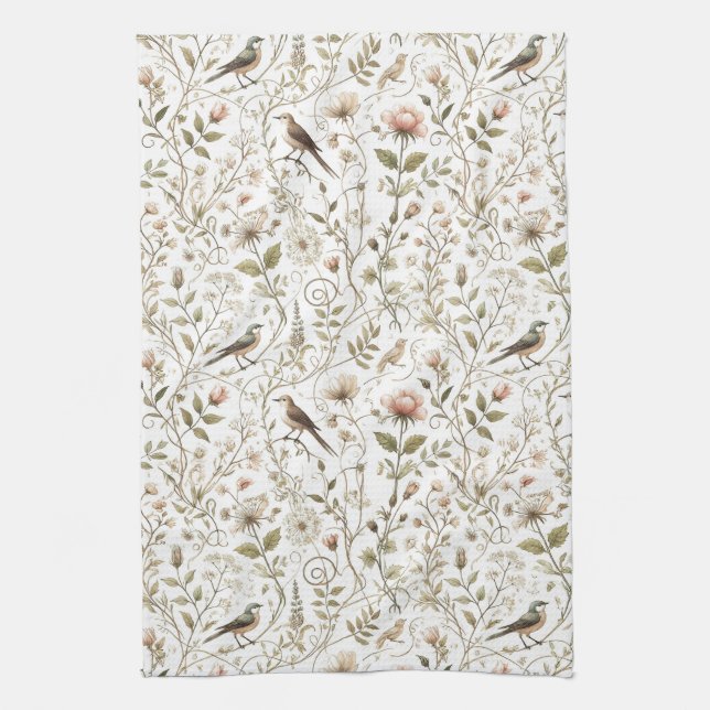 Ethereal Enchanted Forest Tea Towel (Vertical)