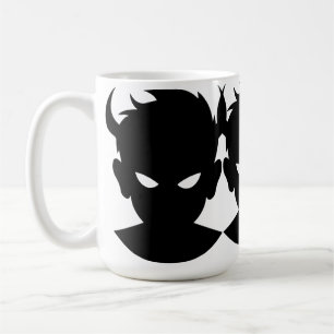 Ethereal Enigma: Demon Boy Illustration Coffee Mug