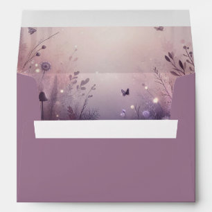 Ethereal Fairy Lights Forest Wedding Envelope