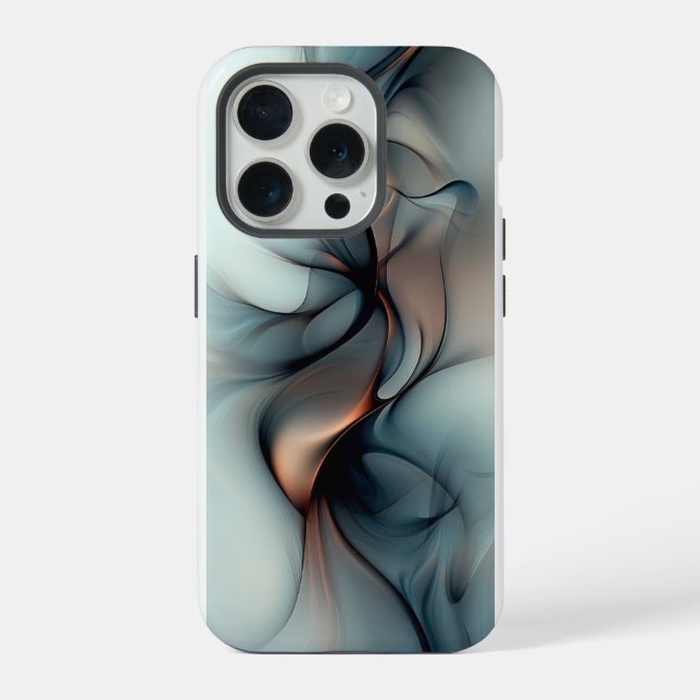 Ethereal Flow – Abstract Elegance iPhone 15 Pro Ca iPhone Case (Back)