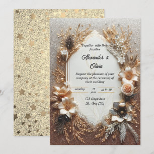 Ethereal Garden Romance Wedding Invitation