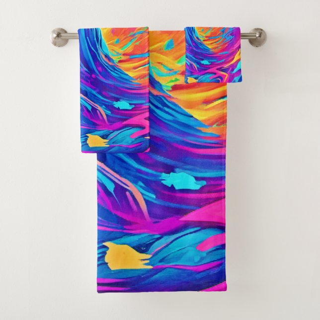 Ethereal Ghostly Creation Bath Towel Set (Insitu)