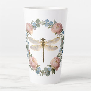 Ethereal Glow Dragonfly Art Latte Mug