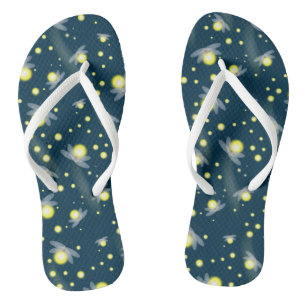 Ethereal Glowing Fireflies at Night Pattern Thongs