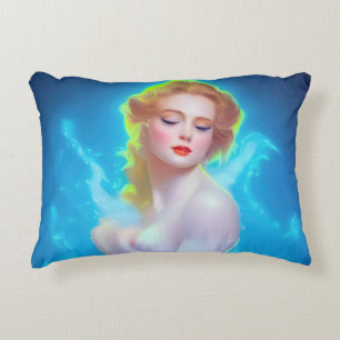 Ethereal Goddess Portrait – Surreal Fantasy Decorative Cushion