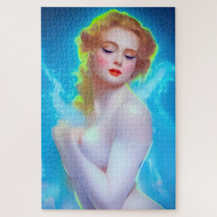 Ethereal Goddess Portrait – Surreal Fantasy Jigsaw Puzzle