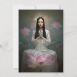 Ethereal Goddess Quan Yin High Frequency Floral  Invitation