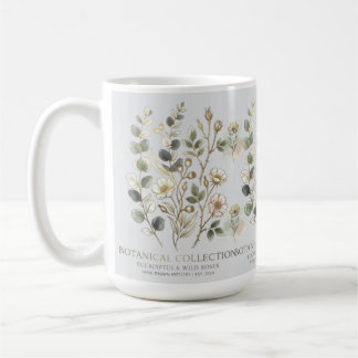 Ethereal Gold & Sage Botanical Collection Coffee Mug