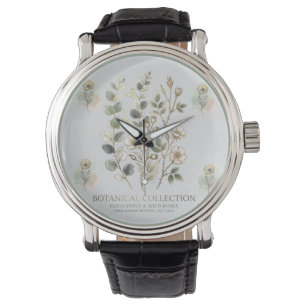 Ethereal Gold & Sage Botanical Collection Watch