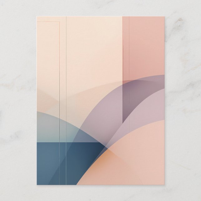 Ethereal Harmony Art Color Design Summary P Postcard (Front)