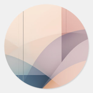 Ethereal Harmony Summary Art Color Design Pa Classic Round Sticker