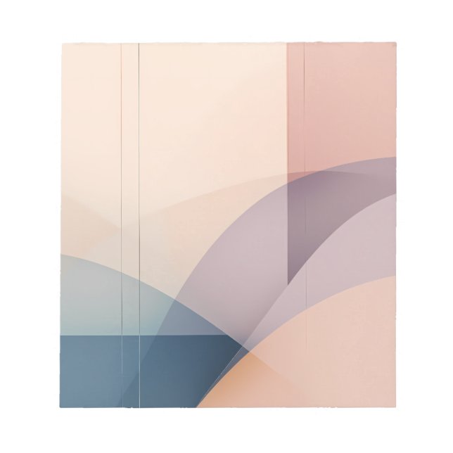 Ethereal Harmony Summary Art Color Design Pa Notepad (Front)