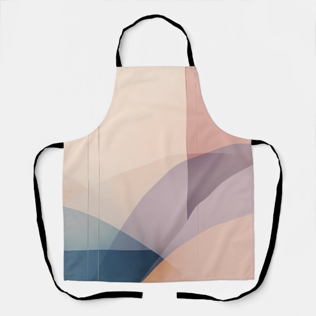 Ethereal Harmony Summary Art Modern Pastel Color Apron (Front)