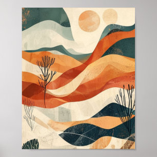 Ethereal Horizons: A Textured Journey Through the Poster