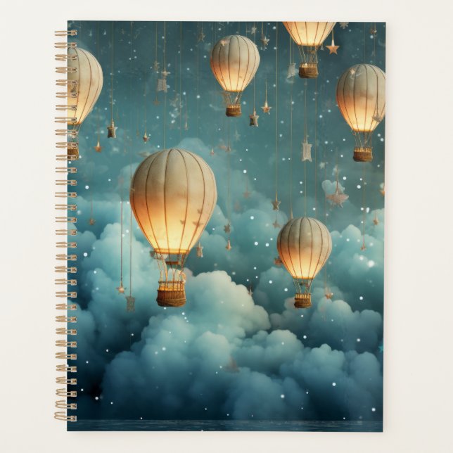 Ethereal Hot Air Balloon Journal Planner (Front)