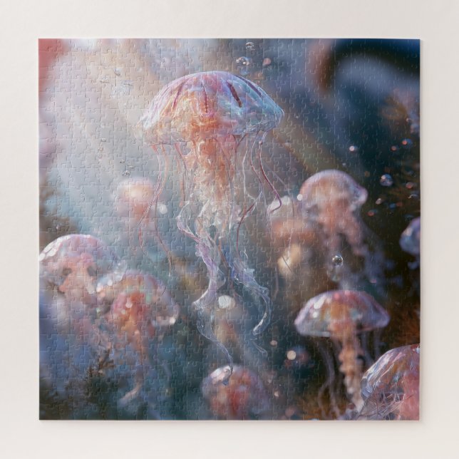 Ethereal Jellyfish Jigsaw Puzzle (Vertical)