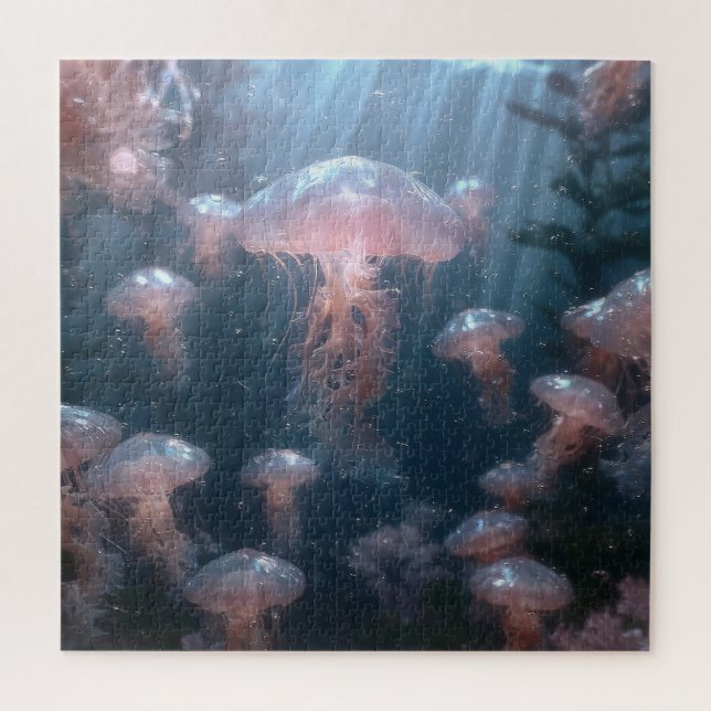 Ethereal Jellyfish Jigsaw Puzzle (Vertical)