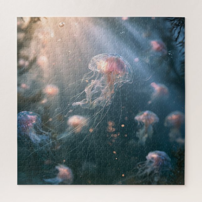 Ethereal Jellyfish Jigsaw Puzzle (Vertical)