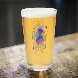 Ethereal Jellyfish Violet Blue Glass