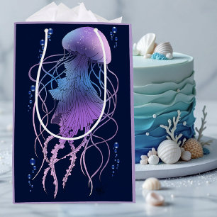 Ethereal Jellyfish Violet Blue Medium Gift Bag