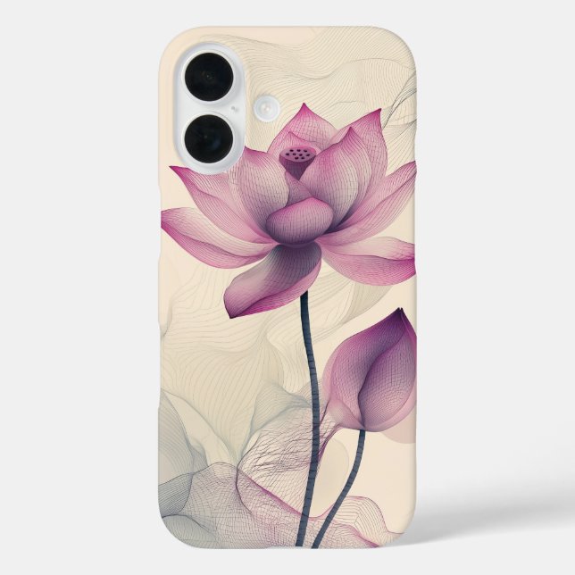 Ethereal Lotus Bloom Case-Mate iPhone Case (Back)