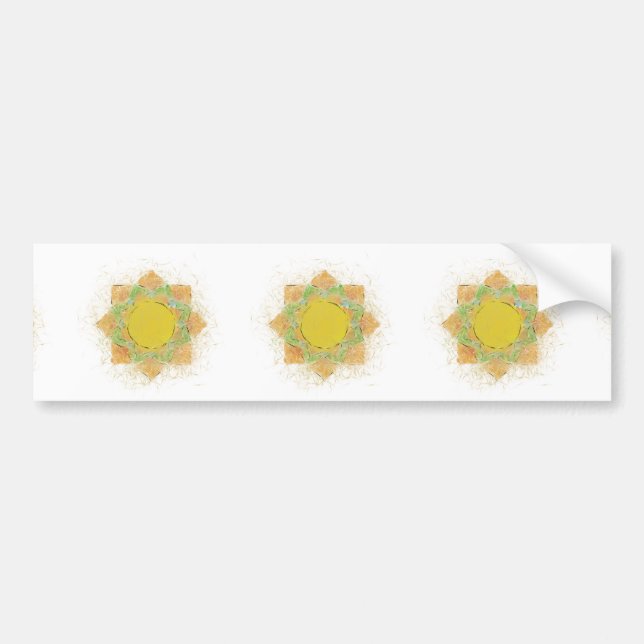 Ethereal Lotus Flower Bumper Sticker (Front)