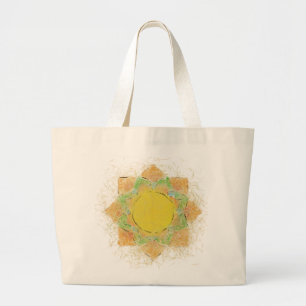 Ethereal Lotus Flower Large Tote Bag